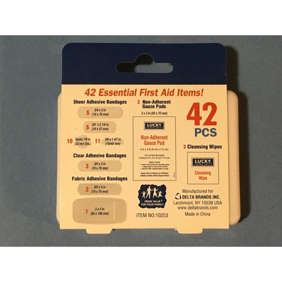 42 PC First Aid Kit Travel Emergency Medical Medicine Home Auto Outdoor Survival - Picture 2 of 3